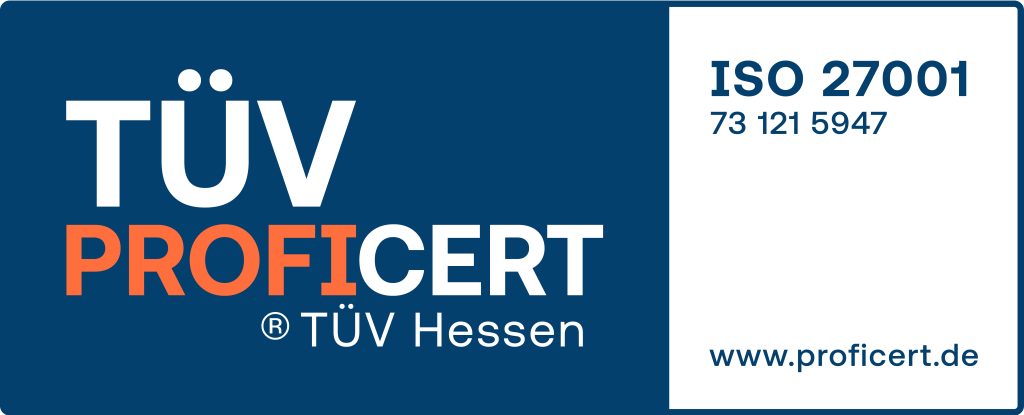 ISO 27001 zertifiziert